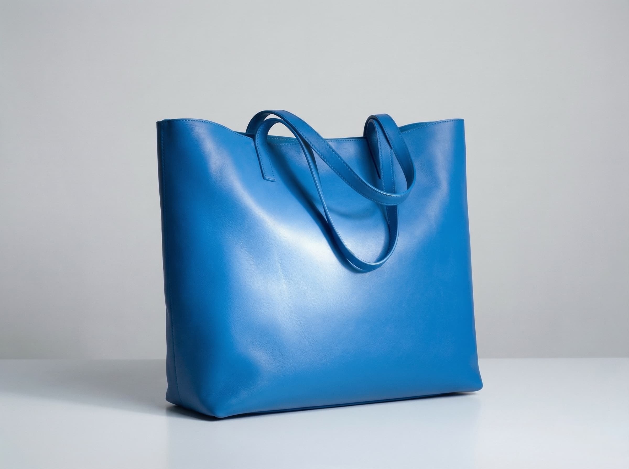 Leather handbag after